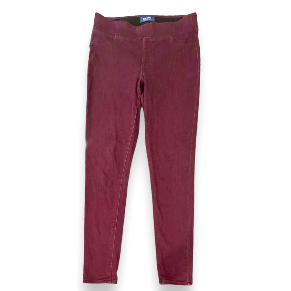 Old Navy Size 10 Cassis (burgundy) Pull-On Rockstar Jegging